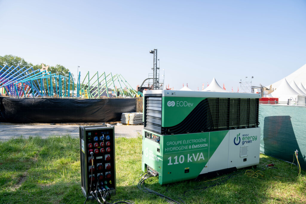 Le GEH2 alimentant le festival de musique We Love Green
