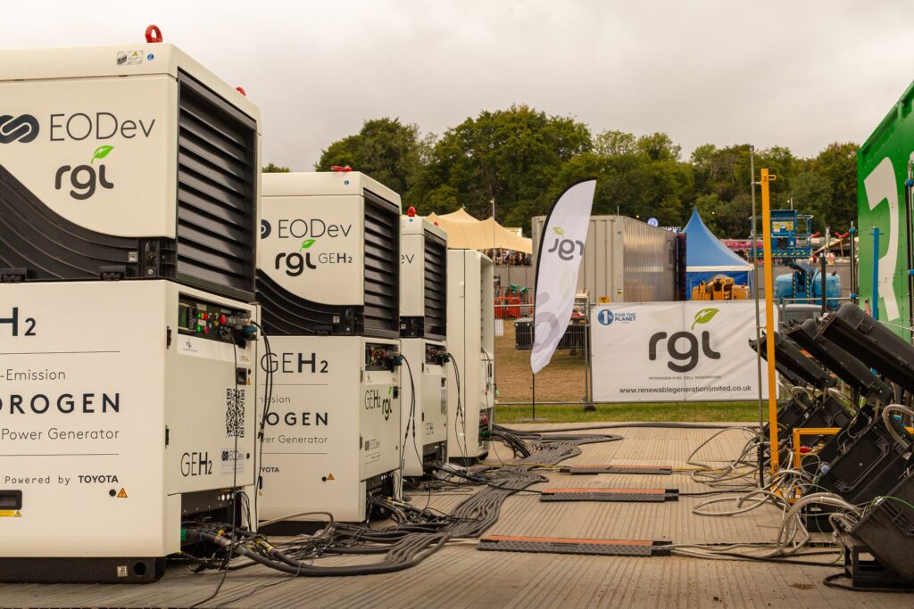 4 GEH2, générateurs électro-hydrogène, au festival BommTown